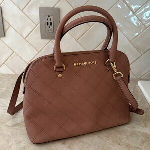 Michael Kors Cindy large dome quilted satchel